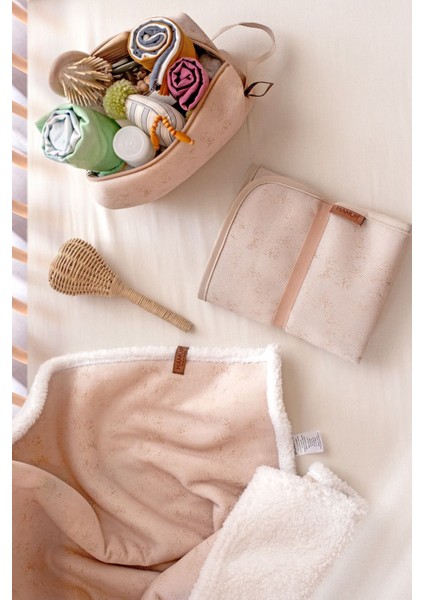 Fluffy Bebek Battaniyesi 80x100 Solid Bej Düz Kundak Puset Çift Taraflı Koyun Tüyü Battaniye 100x80