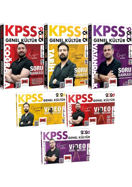 2026 Kpss Tarih Coğrafya Vatandaşlık Soru Bankası ve Video Ders Notları