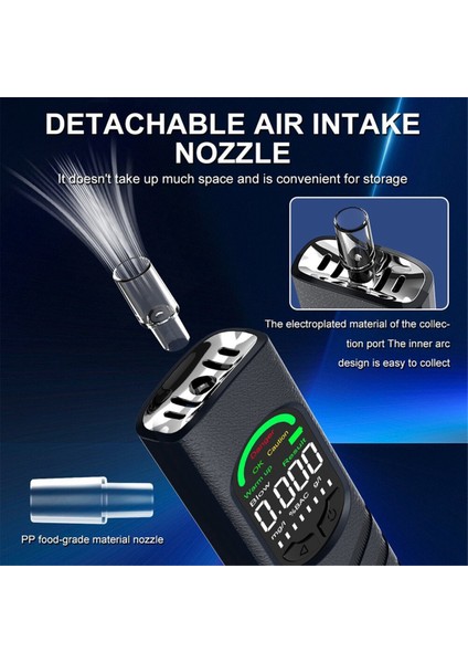 Taşınabilir Alkol Testleri Profesyonel Yüksek Duyarlılık Breathalyzer Alkol Testi Dijital Nefes Alkol Test Cihazı (Yurt Dışından) indirimleri