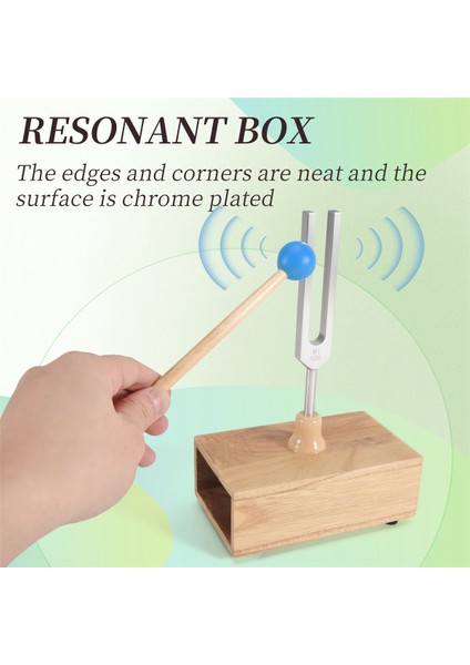 528Hz Tuning Fork, Ses Terapisi, Yoga, Meditasyon ve Rahatlama Için Çatal Rezonans Kutusu Ayarlama (Yurt Dışından) fırsatları