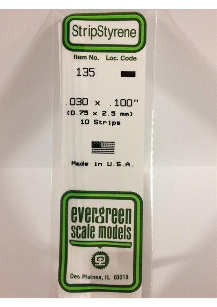 135 0,75*2,50*355 mm Köşeli Çubuk-10 Adet -Beyaz