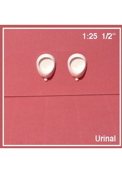 577097 1/25 Ölçek, Pisuvar -Beyaz -2 Adet