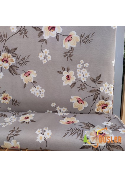 Çiçek Desenli Saten Kumaş Bezi 100X180