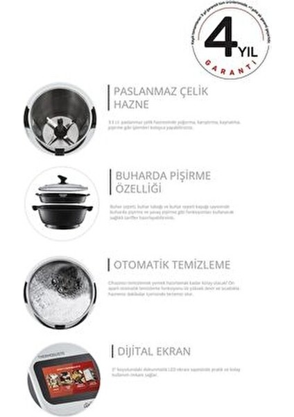 AR1181 Thermogusto Akıllı Mutfak Robotu