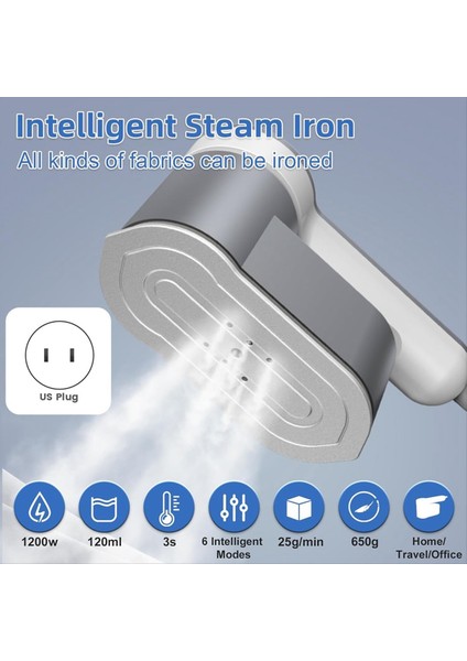 Giysiler Için Vapur 6 Mod Giysi Vapur Taşınabilir El Kıyafetleri Vapur Ütüleme Makinesi Ev Seyahat Abd Fişi (Yurt Dışından) indirimleri
