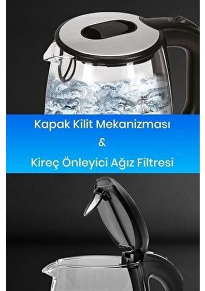 Berrak Cam Kettle 1.7 Lt