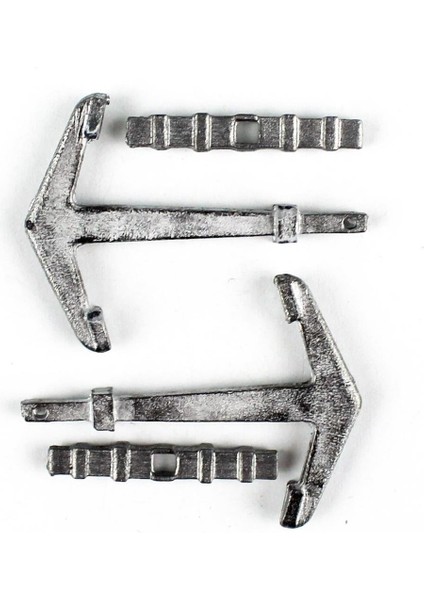 17013 30 Mm.antik Çapa ve Dipçik, Zamak, 2 Adet