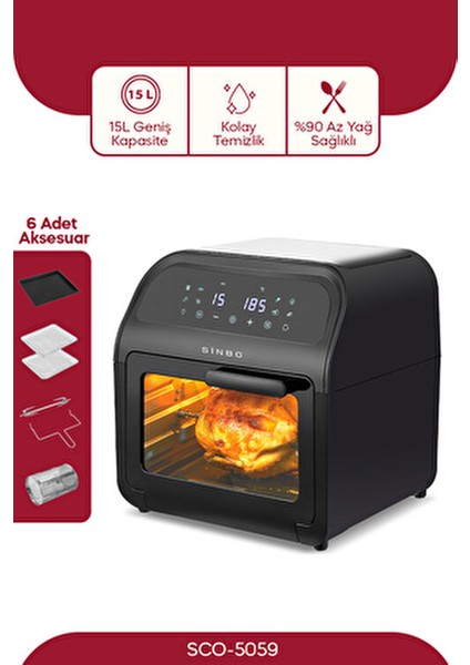 SCO - 5059 Airfryer Fırın XXXL fiyatları
