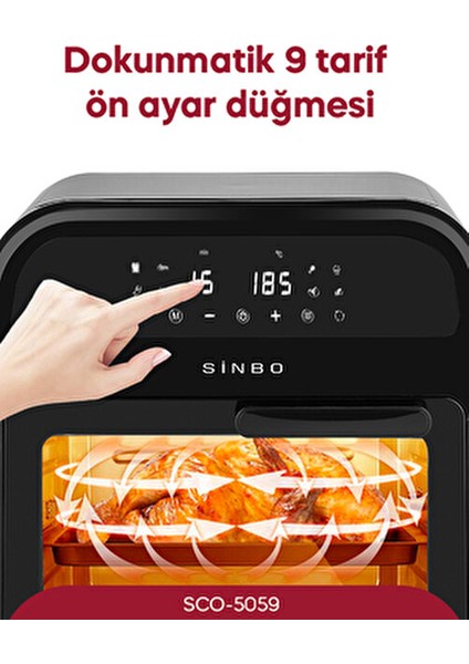 SCO - 5059 Airfryer Fırın XXXL