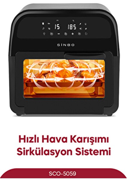 SCO - 5059 Airfryer Fırın XXXL