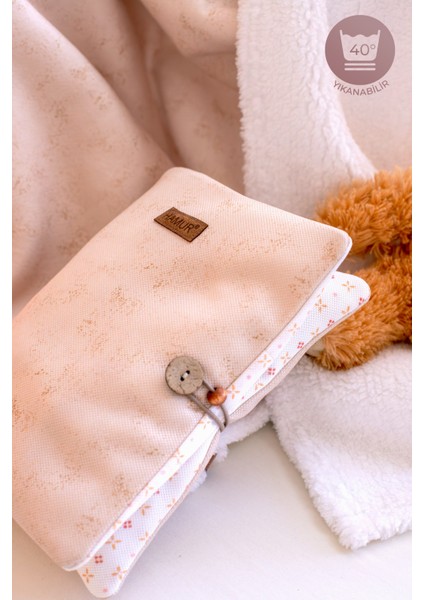 Anne Bebek Bakım Çantası Yenidoğan Alt Açma Değiştirme Düzenleyici Çantası Organizer Solid Bej