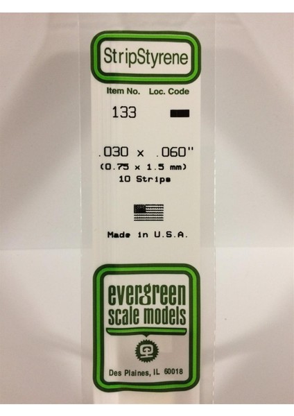 133 0,75*1,50*355 mm Köşeli Çubuk-10 Adet -Beyaz