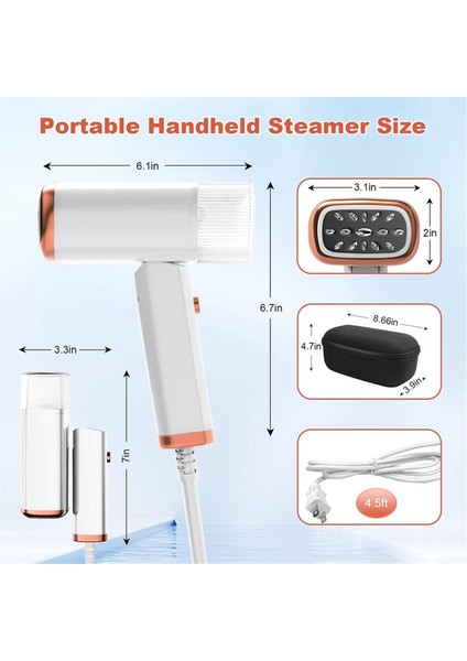 Katlanabilir Elle Buhar Demir 1000W 20S Hızlı Isıtma Taşınabilir Buhar Demir Buhar Demir Kumaş Çıkartma Eu Fiş (Yurt Dışından) modelleri