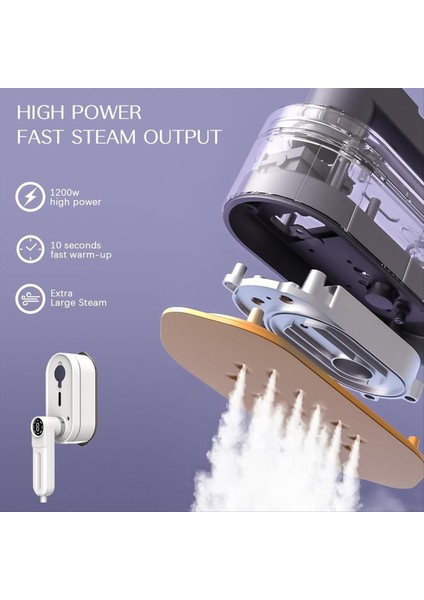 Giysiler Için Taşınabilir Buhar Demir 1200W El Taşıyıcı Seyahat Vapur 8 Modlar Mini Buhar Demiri Ev ve Seyahat Eu Ekli-B-B (Yurt Dışından) indirimleri