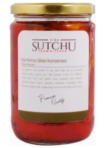 Köz Kırmızı Biber Konservesi 600 gr