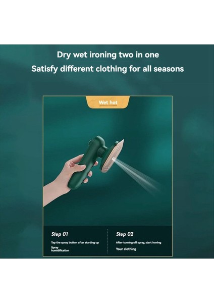 Mini Taşınabilir Elde Taşınabilir Elektrikli Demir Taşınabilir Buhar Demir Kuru ve Islak Seyahat Mini Buhar Demir Pembe Eu Fiş (Yurt Dışından)