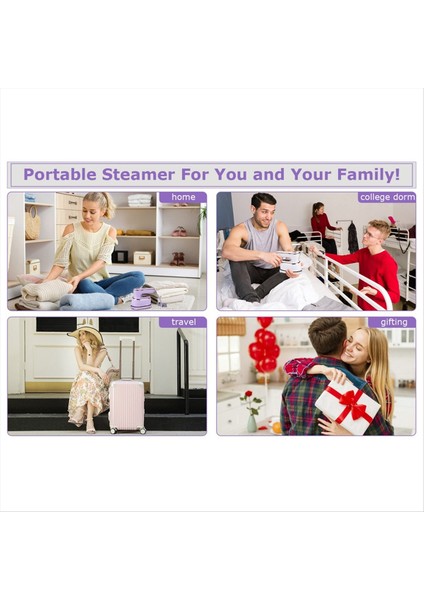 Giysiler Için Taşınabilir Seyahat Buharlayıcı Mini Buhar Ikası - Taşınabilir Mini Elde Taşınan Buhar Demiri Ev Koleji Dorm Eu Fiş (Yurt Dışından) fırsatları