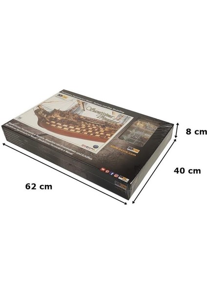 15800 1/90 Ölçek, Santisima Trinidad, 106 Cm. Yelkenli Ispanyol Savaş Gemisi, Ahşap Model Kiti fırsatları