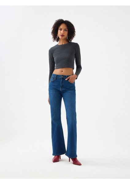 Slim Crop Fit Kadın Bluz U.kol fiyatları