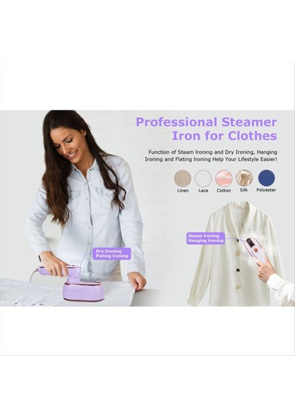 Giysiler Için Taşınabilir Seyahat Buharlayıcı Mini Buhar Ikası - Taşınabilir Mini Elde Taşınan Buhar Demiri Ev Koleji Dorm Abd Fişi (Yurt Dışından) modelleri