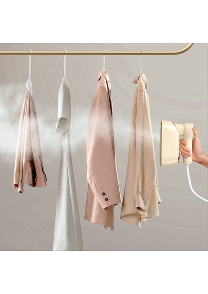 Taşınabilir Seyahat Buharlı Demir LCD Ekranlı 1200W El Taşınır Hızlı Isıtma 180 ° Döner Sap Beyaz (Yurt Dışından) fırsatları