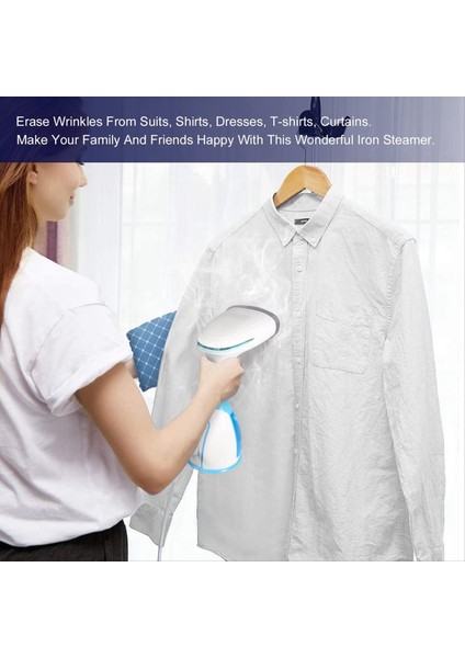 Giysiler Için Vapur 1100W Handheld Giyim Buharlayıcı Taşınabilir Seyahat Giyim Kumaş Vapur 280ML Tanklı Abd Fiş (Yurt Dışından) fırsatları