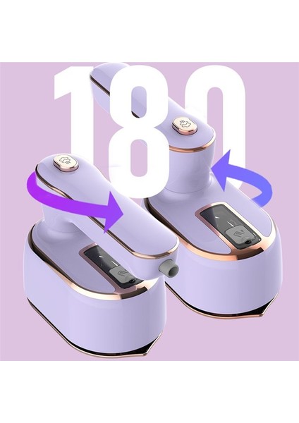 1000W Vapur Buharlı Demir Elden Taşınabilir Ev Giysiler Için Seyahat Eden Islak Kuru Ütü Makinesi Eu Fiş Beyaz (Yurt Dışından)