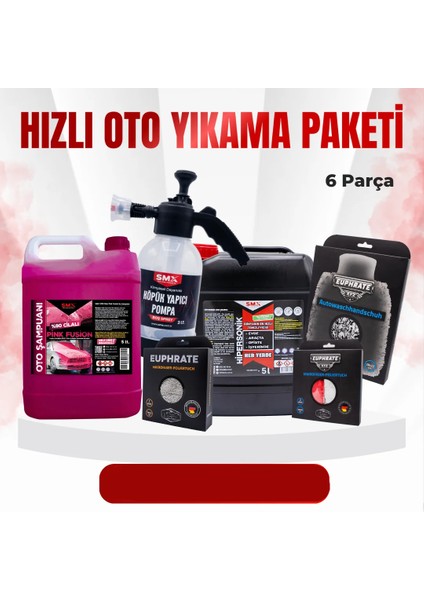 Hızlı Oto Yıkama Paketi 🚘 (6 Parça🔥)