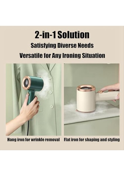 Taşınabilir Mini Ütüleme Makinesi Ev ve Seyahat Için Hızlı Önceden Isıtma Buhar Kuru Ütüleme (Bej) Abd Fişi (Yurt Dışından) indirimleri