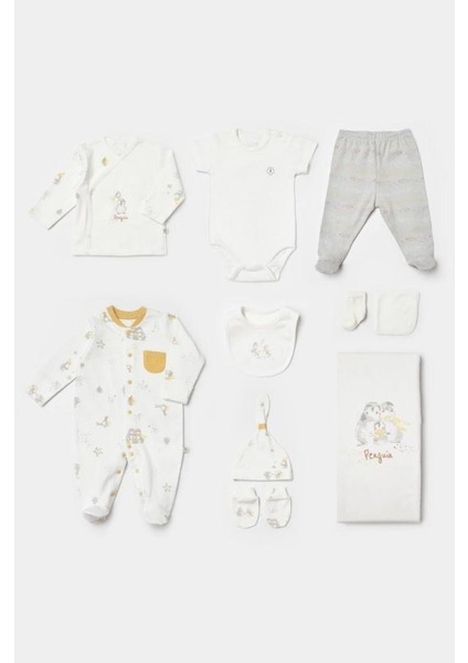 %100 Pamuk Penguen Desenli 10 Lu Hastane Çıkış Seti BİOR.EKR.63238 fiyatları