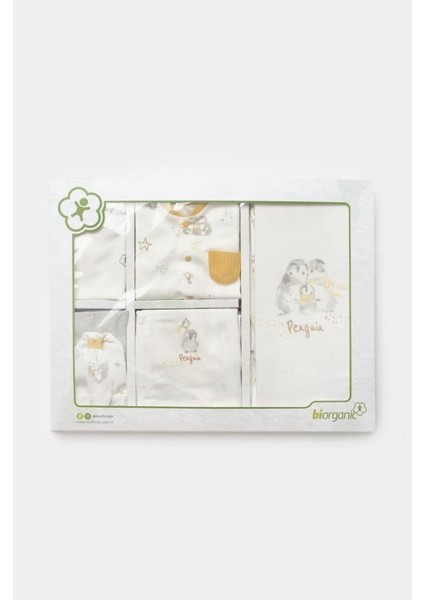 %100 Pamuk Penguen Desenli 10 Lu Hastane Çıkış Seti BİOR.EKR.63238 modelleri