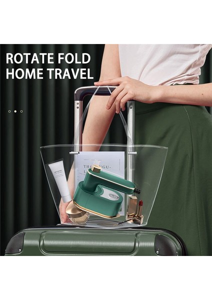 Taşınabilir Ütüleme Makinesini Yükseltme - 180 ° Döndürülebilir El Mini Buhar Demir - Seyahat Giysi Vapuru Ab Fişi Yeşil (Yurt Dışından) indirimleri