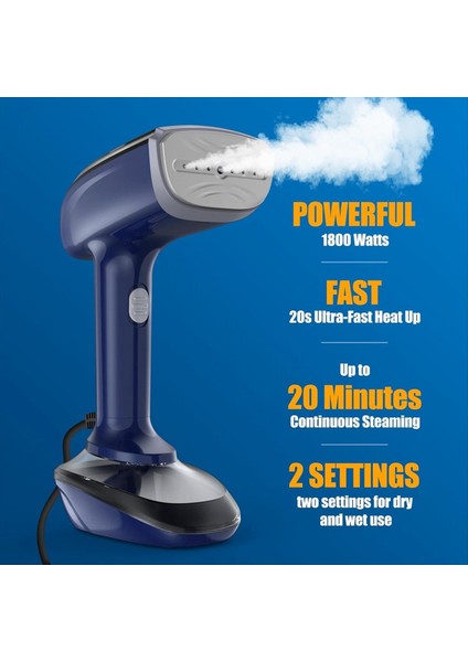 Güçlü El Tipi Kumaş Vapur-Hızlı Seramik Isı Çeken Plakalı 1800W 2&#39 Si Ütüleme ve Sökücü Abd Fiş Beyaz (Yurt Dışından) fiyatları