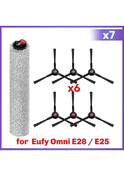 Maggiei Eufy Omni E28 / E25 Vakumlu Ana Yumuşak Rulo Fırça Yan Fırça Aksesuarları Yedek Parçaları (Yurt Dışından) fiyatları