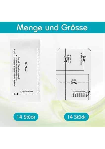 Maggiei Miele Complete C1/2/3 Için 14 Parça Motor Koruma Filtresi ve 14 Parça Elektrikli Süpürge Filtre Seti, Yedek Parçalar (Yurt Dışından) modelleri