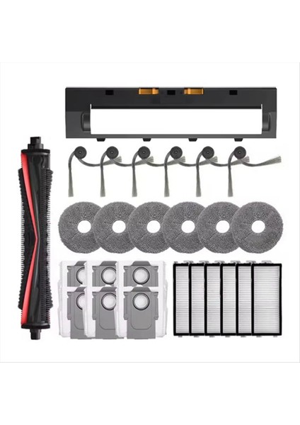 Maggiei Roborock G30 Space/saros Z70 Elektrikli Süpürge Yedek Parçaları Tricut Fırça Yan Fırça Toz Torbası Filtre Paspas Bezi (Yurt Dışından)