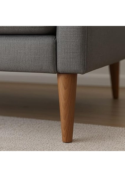 Adet Ahşap Ayak 15 cm Açık Meşe M8 Civatalı Bağlantı Aparatlı Dolap Mobilya Koltuk Kanepe Destek Ayağı Ayakları fırsatları