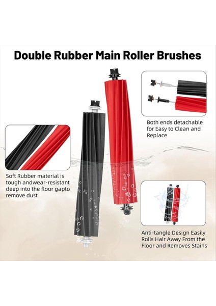 Maggiei Roborock Q5 Pro+/q5 Pro/q8 Max+/q8 Max Elektrikli Süpürge Parçaları Için Yedek Parçalar Silindir Yan Fırça Filtre Paspas Pedi Toz Torbası (Yurt Dışından) fiyatları