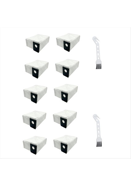 Maggiei Eureka J15 Pro Ultra/midea V15PRO Robot Süpürme Aksesuarları Sarf Malzemeleri Toz Torbası Yedek Paketi Fırça (Yurt Dışından)