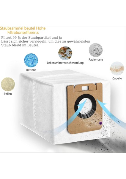 Maggiei Dreame L10S Ultra / L10 Ultra, X20+ Aksesuarları, Ana Yan Fırçalar, Hepa Filtreleri, Paspas Pedleri, Toz Torbaları Için Yedek Parçalar (Yurt Dışından) modelleri