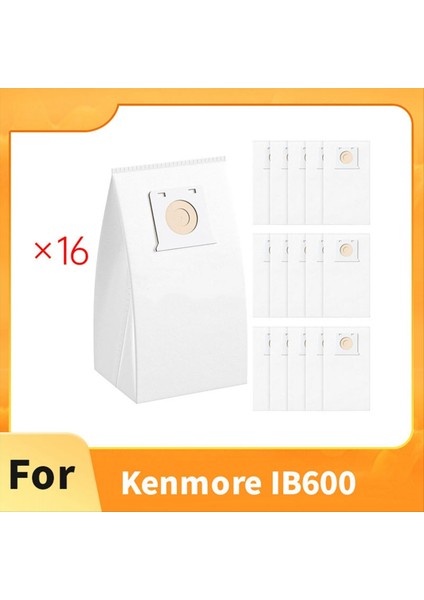 Maggiei Kenmore Intuition Dik Elektrikli Süpürge BU4022, BU4020, BU4018, BU4050, BU3040 Için 16 Adet IB600 Hepa Elektrikli Süpürge Torbası (Yurt Dışından) fiyatları