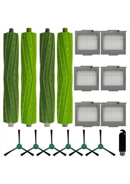 Maggiei Irobot Roomba Max 705 Vac/roomba Plus 504 Vac Elektrikli Süpürge Parçaları Için 17 Adet Ana Yan Fırça Filtresi Yedek Parçaları (Yurt Dışından) fiyatları