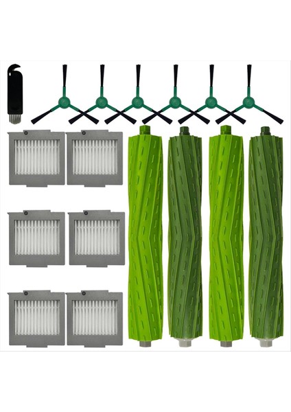 Maggiei Irobot Roomba Max 705 Vac/roomba Plus 504 Vac Elektrikli Süpürge Parçaları Için 17 Adet Ana Yan Fırça Filtresi Yedek Parçaları (Yurt Dışından) modelleri