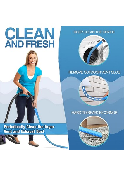 Maggiei Kurutma Makinesi Havalandırma Temizleyicisi, Lint Giderme Için Evrensel Vakum Hortumu Aparatı, Tıkalı Kanallar Için Derin Temizleme Fırçası (Yurt Dışından) modelleri