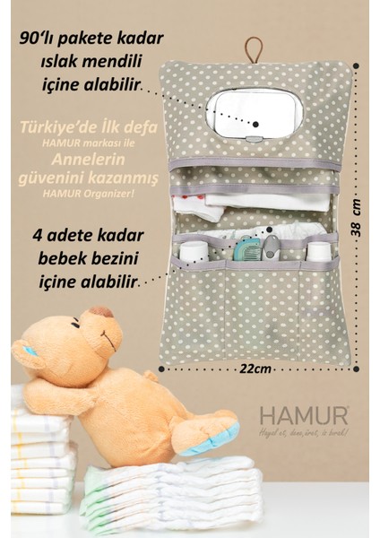 Anne Bebek Bakım Çantası Yenidoğan Alt Açma Değiştirme Düzenleyici Çantası Organizer Melis indirimleri
