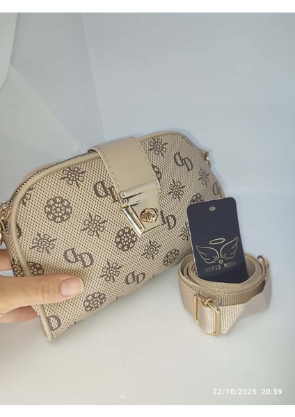 Kadın Monogram Dizayn Şık Tarz El Omuz Çanta 15X20 cm