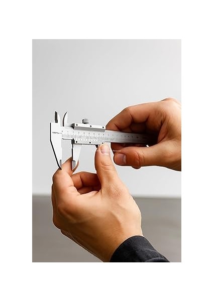 Analog Kumpas, 150 Mm, 0.02 mm Hassasiyetli Ölçüm Aleti, Karbon Çelik Gövde, Iç Dış Derinlik ve Step Ölçüm Uygunluğu ile Teknik Kaliper fırsatları