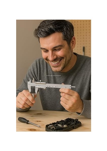 Analog Kumpas, 150 Mm, 0.02 mm Hassasiyetli Ölçüm Aleti, Karbon Çelik Gövde, Iç Dış Derinlik ve Step Ölçüm Uygunluğu ile Teknik Kaliper indirimleri