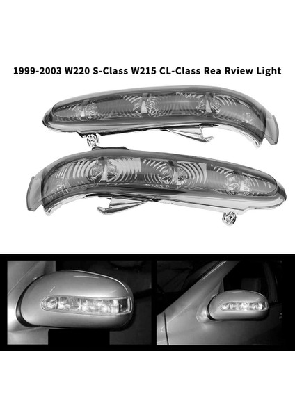 1 Çift Arka Görünüm Yan Ayna Lambası Göstergeleri Dönüş Sinyal Lambası Mercedes Benz S/cl Sınıfı W220 W215 1999-2003 Duman (Yurt Dışından) fiyatları