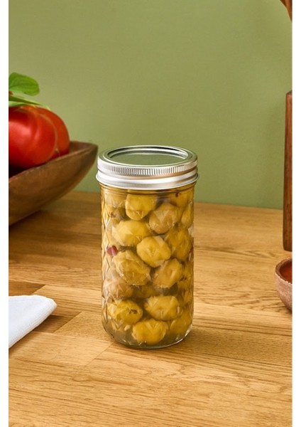 x Refika Boyunsuz Baklava Desen Kavanoz 500 Ml